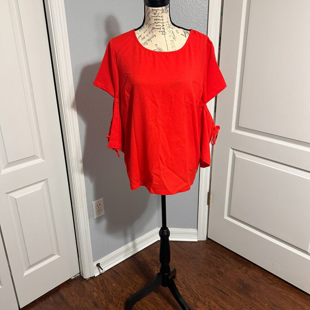 Pixley madison cut out sleeve blouse size Large